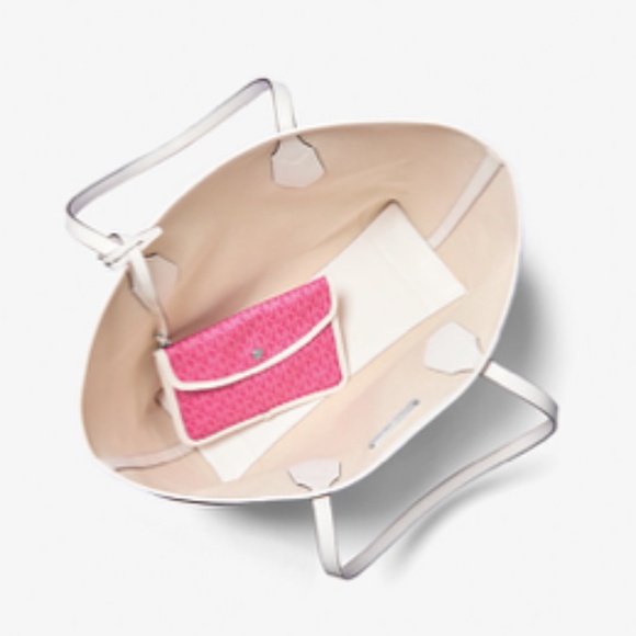 Eva Large Signature Logo Stripe Tote Bag - Picture 2 of 7